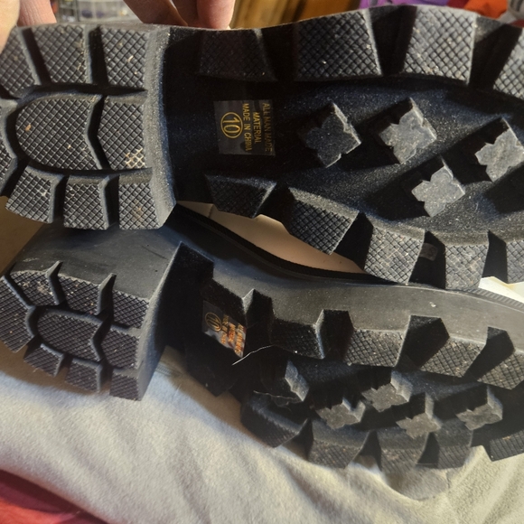 Women's Platform 3/4 White Fashion Ankle boot with Faux Stones - Picture 5 of 15